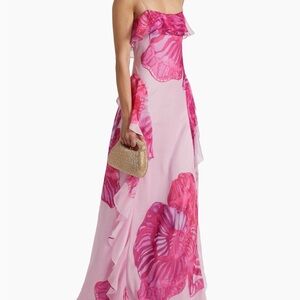 Pink Floral Amur Gown size 4